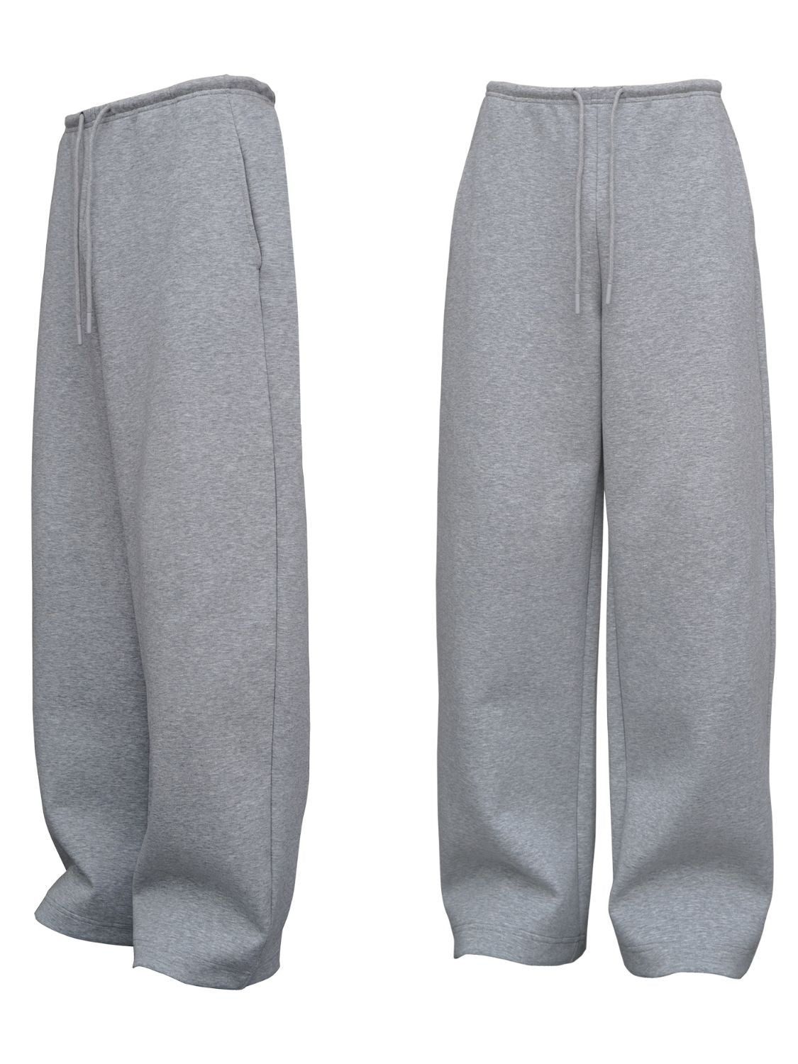 Trendsi men's drawstring sweatpants in light gray with a relaxed fit for casual comfort