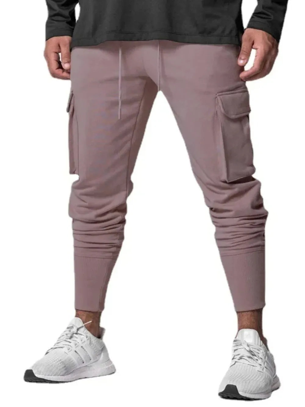 Trendsi stylish jogger pants with pockets in a soft pink hue for comfortable casual wear