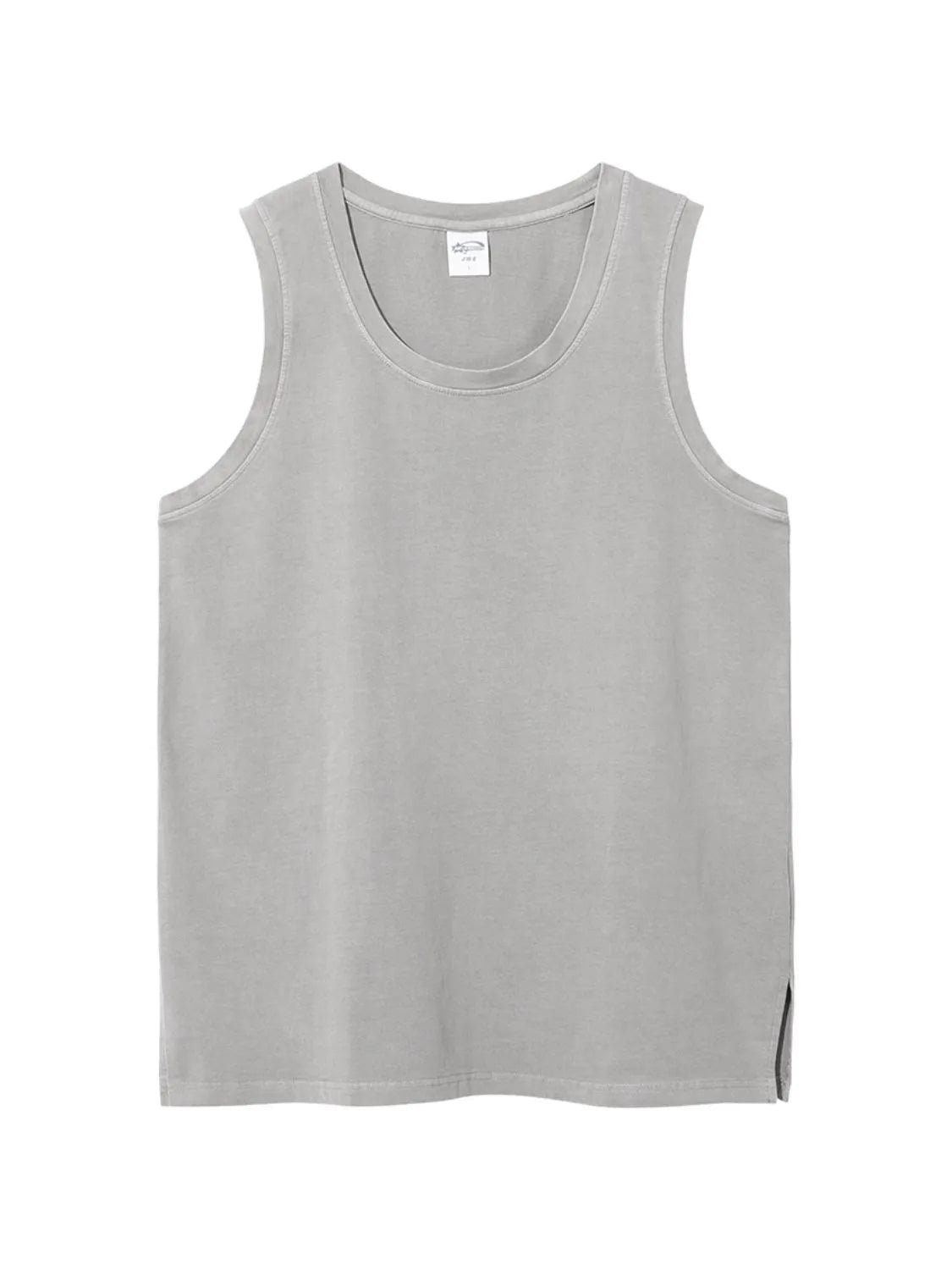 Affordable men's sleeveless shirt in light gray color with a comfortable fit and stylish design